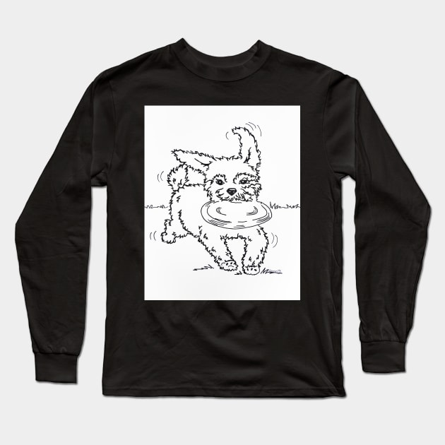 Frizbeeee!!!! Long Sleeve T-Shirt by LauraCLeMaster